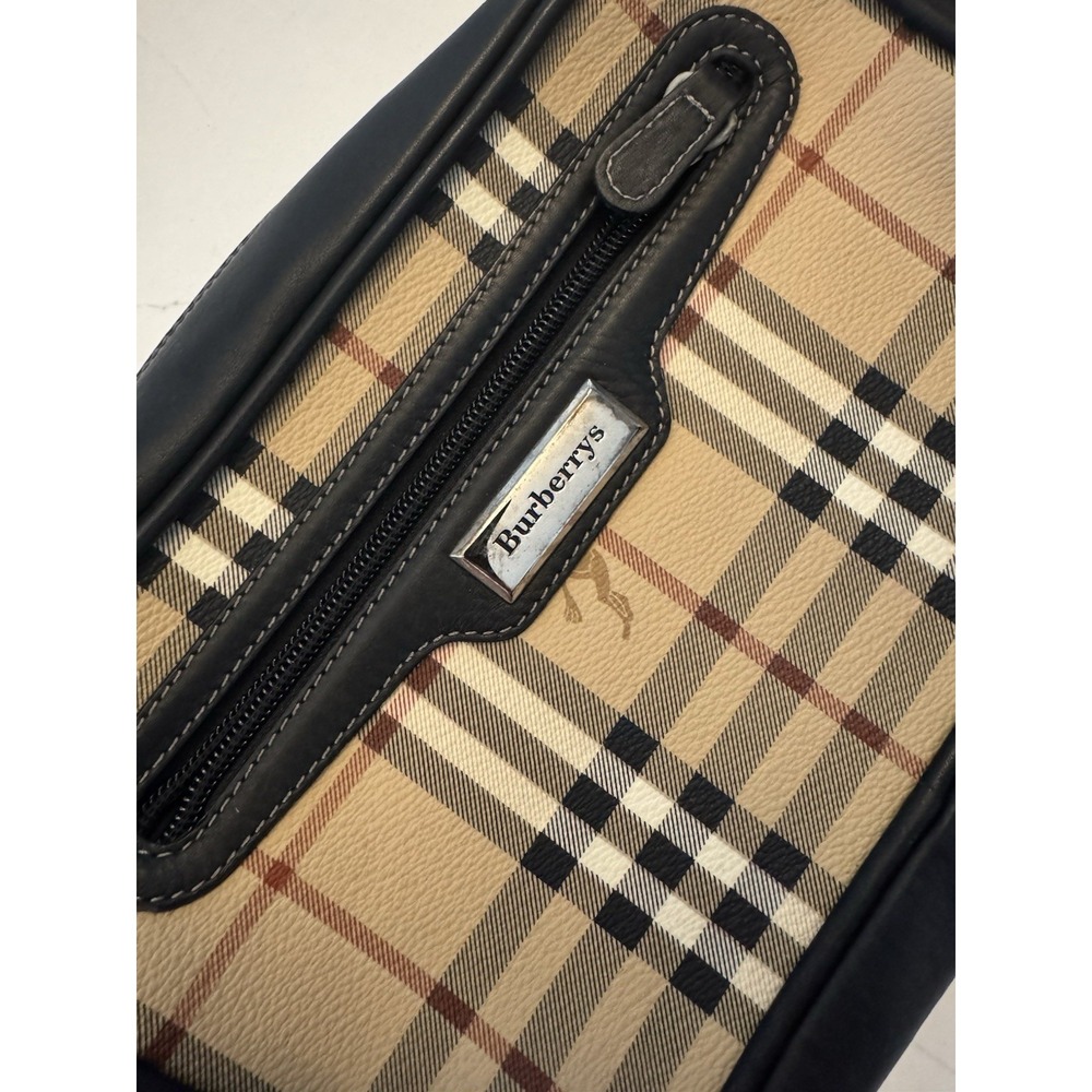Burberrys Vintage Nova Check Plaid Wristlet Bag - New w/ Dust Bag And COA - Picture 2 of 5